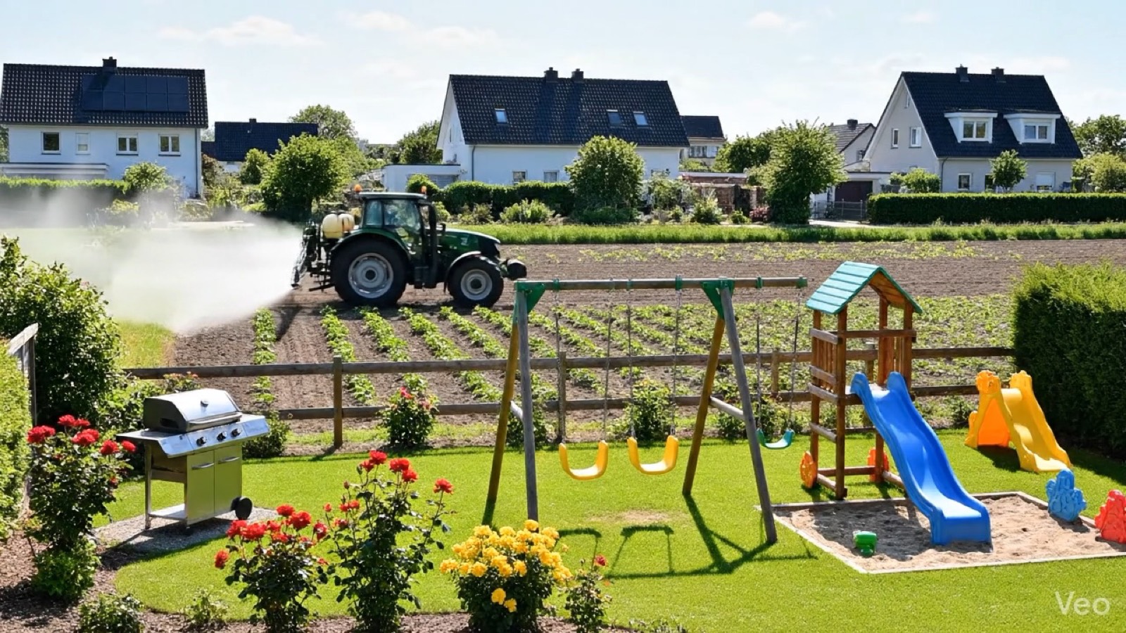 Oprysk widziany z perspektywy sąsiedztwa domów